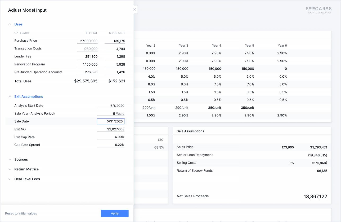 Data Origination Model screenshot